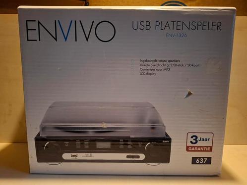 Envivo Env-1326 Platenspeler met Usb Sd-card, Audio, Tv en Foto, Platenspelers, Zo goed als nieuw, Platenspeler, Overige merken