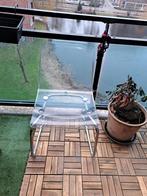 Transparante stoel - moet weg!, Ophalen, Gebruikt, Wit, Metaal