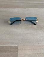 Cartier bril, Overige merken, Zonnebril, Blauw, Nieuw
