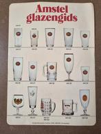 Sticker Amstel glazengids, bierglazen, Ophalen of Verzenden, Zo goed als nieuw, Merk