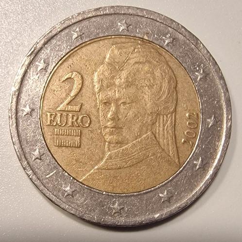 Oostenrijkse 2 euro munt uit 2002. , Postzegels en Munten, Munten | Europa | Euromunten, 2 euro, Oostenrijk, Ophalen of Verzenden