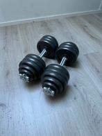 Gietijzeren gewichten set 40KG verstelbaar, Ophalen of Verzenden, Dumbbell