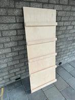 Wandmeubel houten wandrek tijdschriftenrek lectuur, Ophalen, Met plank(en), 100 tot 150 cm, Nieuw