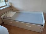 Brimnes met 2 laden, 2 matrassen, wit 2x 80x200cm  uit 2021, Ophalen, Wit, Tweepersoons, Zo goed als nieuw