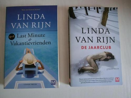 Last minute & vakantievrienden en De jaarclub-Linda van Rijn, Boeken, Thrillers, Zo goed als nieuw, Nederland, Ophalen