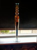 Zilveren glazen kandelaar, Antiek en Kunst, Ophalen, Glas