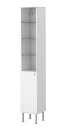 Ikea Enhet hoge badkamerkast met glazen plankjes, Huis en Inrichting, Badkamer | Badkamermeubels, Ophalen, (Half)hoge kast, Minder dan 50 cm