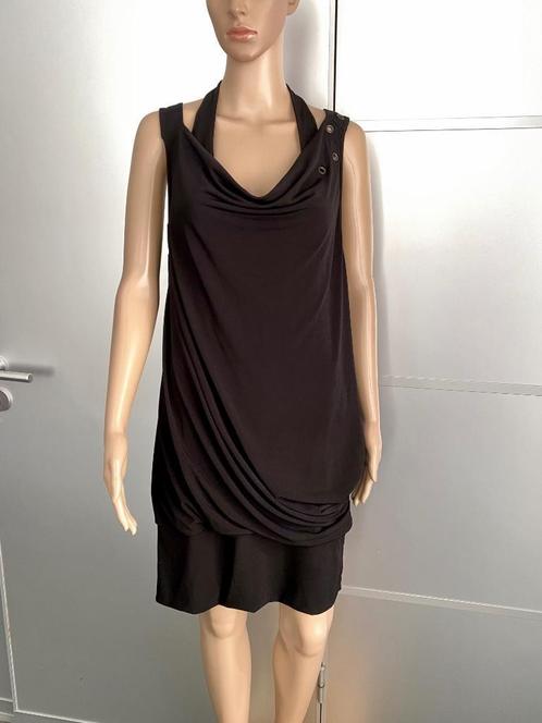 H637 Expresso maat 40=M jurk jurkje lang top tuniek zwart, Kleding | Dames, Jurken, Zo goed als nieuw, Maat 38/40 (M), Zwart, Knielengte