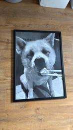 Poster met lijst van sushi hond, Ophalen, A1 t/m A3, Dier of Natuur, Met lijst