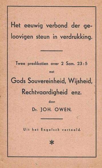 John Owen - Het eeuwig verbond der geloovigen steun  beschikbaar voor biedingen