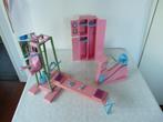 Barbie workout center Gym play set 7975 Mattel 1984, Ophalen of Verzenden, Zo goed als nieuw, Barbie