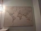 wereldkaart in pasteltinten, Antiek en Kunst, Kunst | Schilderijen | Abstract, Ophalen