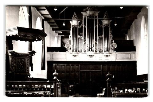 Blija, Interieur Herv. Kerk, Verzamelen, Ansichtkaarten | Nederland, Ongelopen, Friesland, 1960 tot 1980, Verzenden