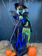 Halloween Heks 1.80m - Licht & Geluid, Ophalen of Verzenden, Nieuw, Halloween of Griezel