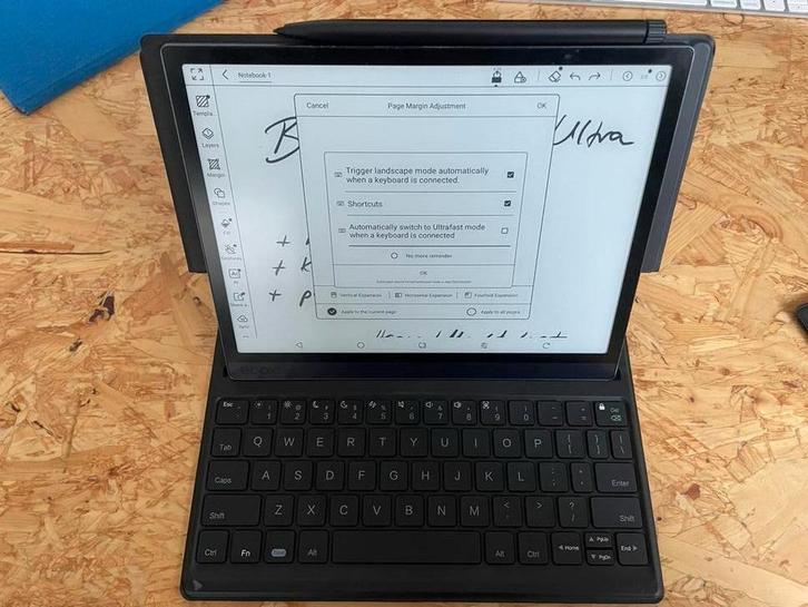 Boox Tab Ultra Pro (b&w), Computers en Software, E-readers, Gebruikt, 10 inch of meer, 16 GB of meer, Bluetooth, Touchscreen, Audio