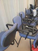 Ahrend Kwaliteits vergader stoelen - 9 stuks - Lichtblauw, Ophalen, Gebruikt, Blauw, Metaal