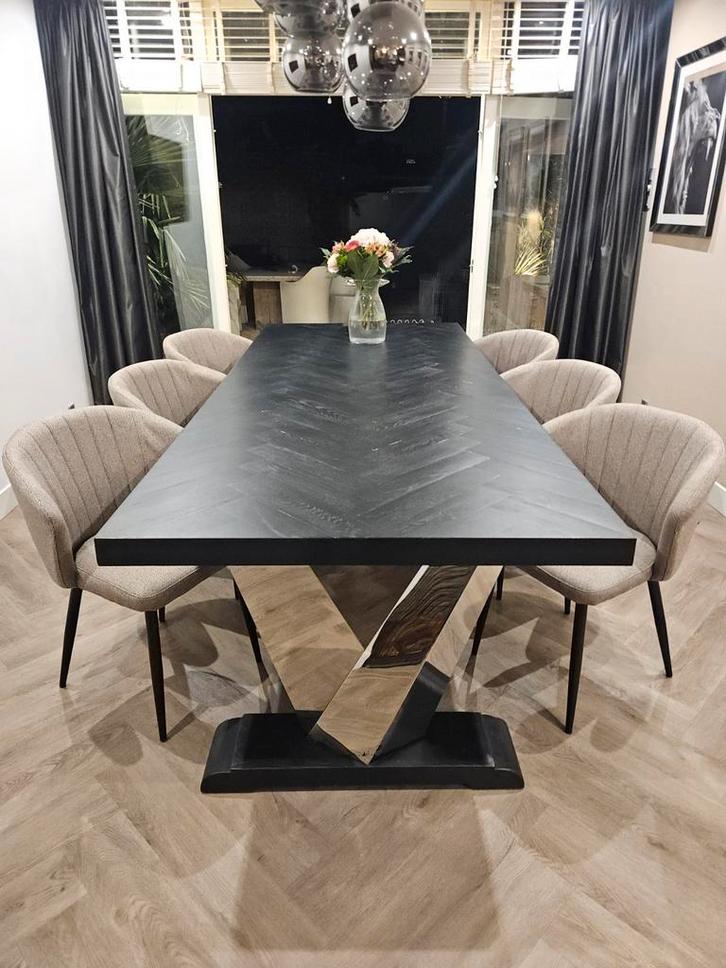 Eetstoelen stoelen nieuw japandi kuster richmond beige nude, Huis en Inrichting, Stoelen, Nieuw, Stof, Ophalen of Verzenden