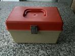 Retro Curver oranje naaibox jaren 70, Ophalen of Verzenden, Zo goed als nieuw