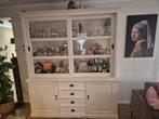 Witte buffetkast met schuifdeuren, Huis en Inrichting, Kasten | Buffetkasten, Gebruikt, 200 cm of meer, 150 tot 200 cm, Ophalen of Verzenden