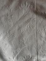 Stoffen gordijn planten motief gebroken wit, Ophalen, 100 tot 150 cm, 200 cm of meer, Wit