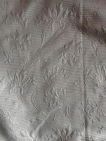 Stoffen gordijn planten motief gebroken wit beschikbaar voor biedingen