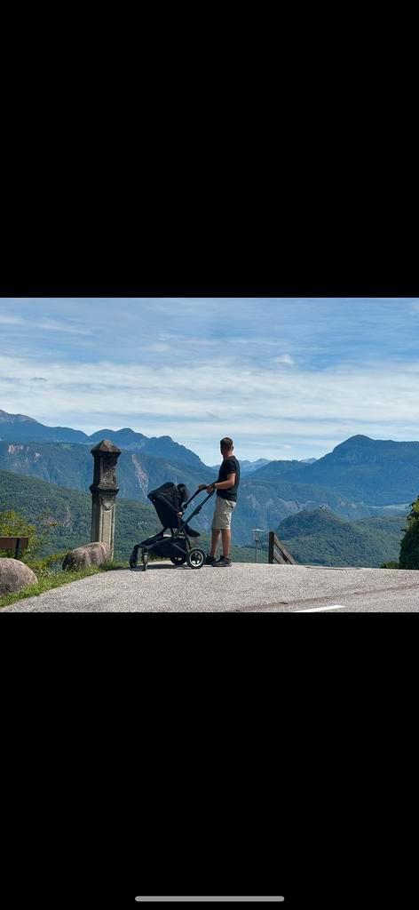 Kinderwagen Thule sleek black, Kinderen en Baby's, Kinderwagens en Combinaties, Gebruikt, Kinderwagen, Overige merken, Duowagen