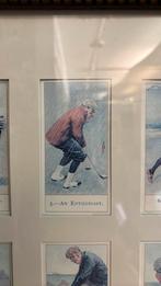 Tekening golfers. 63x54 cm, Antiek en Kunst, Kunst | Schilderijen | Klassiek, Ophalen of Verzenden