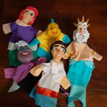 Kleine zeemeermin handpoppen poppenkastpoppen  beschikbaar voor biedingen