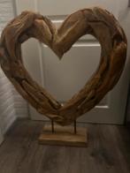 Teakhouten hart, Huis en Inrichting, Woonaccessoires | Kransen, Ophalen of Verzenden, Zo goed als nieuw