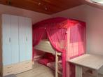 Lifetime Kinderkamer 'Prinses'. Bed, klerenkast en buro, Ophalen, Gebruikt, Hoogslaper
