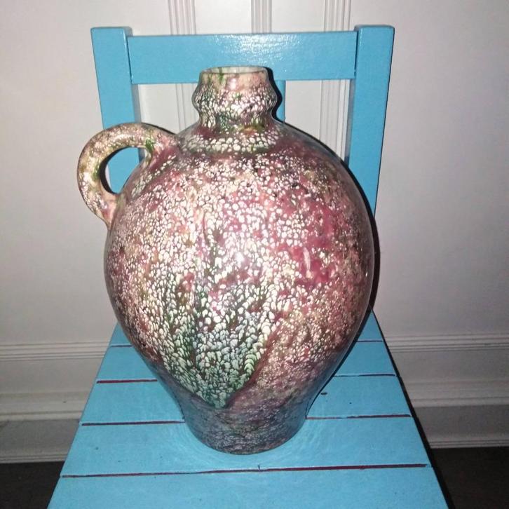 Mooie kruik in gemeleerde kleuren roze, beige, creme, bruin, Huis en Inrichting, Woonaccessoires | Overige, Gebruikt, Ophalen