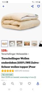 Terschellinger wollen onderdeken nieuw. 160x200, Huis en Inrichting, Slaapkamer | Beddengoed, Ophalen, Zo goed als nieuw, Tweepersoons