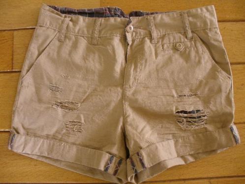 ZARA bermuda short camel zand maat 36, Kleding | Dames, Broeken en Pantalons, Zo goed als nieuw, Maat 36 (S), Beige, Kort, Ophalen of Verzenden
