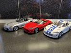 Trio Dodge Viper RT/10, GTS Coupe en SRT-10 (1:18), Ophalen of Verzenden, Nieuw, Auto, Bburago