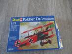 Revell Fokker Dr.1 triplane, Hobby en Vrije tijd, Modelbouw | Vliegtuigen en Helikopters, Overige merken, 1:72 tot 1:144, Ophalen of Verzenden