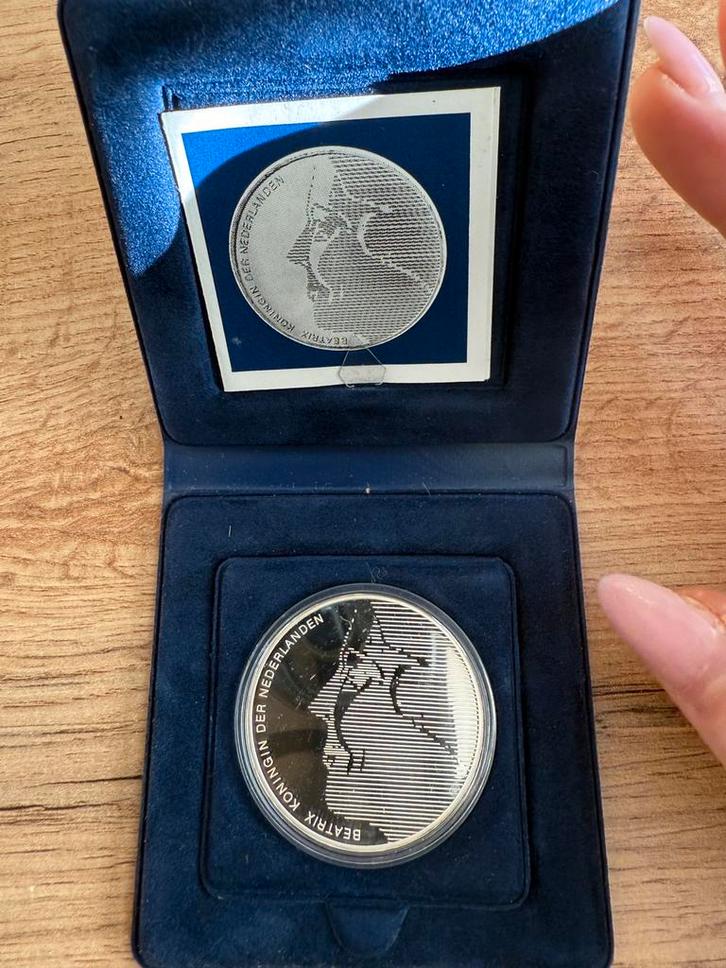 50 Gulden 1984 Willem van Oranje PP – zilver – cassette, Postzegels en Munten, Munten | Nederland, 50 gulden, Koningin Beatrix