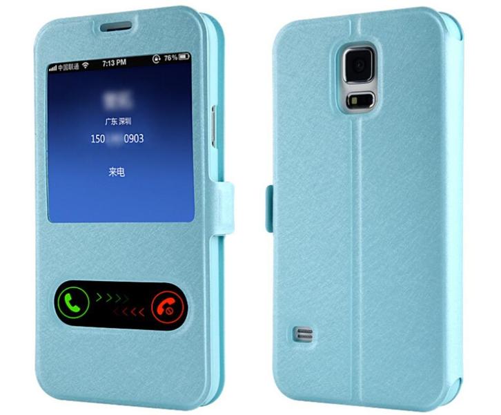 S-View Cover voor Galaxy S5 met Magneet Knop_ Blauw, Telecommunicatie, Mobiele telefoons | Hoesjes en Frontjes | Samsung, Nieuw