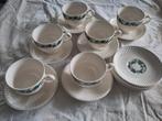 Wedgewood Stratford 6 thee kop en schotel met extra schotels, Ophalen, Zo goed als nieuw, Wedgwood, Kop(pen) en/of Schotel(s)
