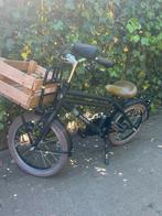 Zwarte kinderfiets met krat. 16 inch, Ophalen, Zo goed als nieuw, 16 tot 18 inch, Overige merken