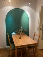 Ikea INGO houten tafel + 2 stoelen, Huis en Inrichting, Ophalen, Gebruikt, Hout, Minder dan 4 stoelen