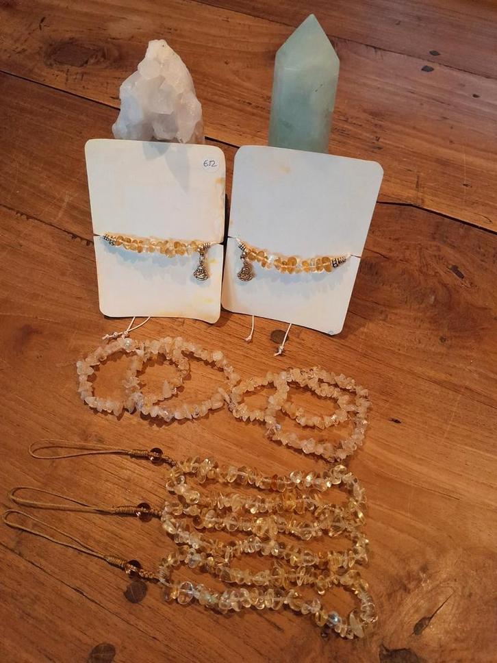 Citrien Armbanden & Telefoonkoorden Edelsteen, Verzamelen, Poppenhuizen en Toebehoren, Nieuw, Gebruiksvoorwerp, Ophalen of Verzenden