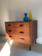 Midcentury teak vintage ladekast, Huis en Inrichting, Kasten | Ladekasten, Ophalen, Gebruikt, 50 tot 100 cm, Onbekend