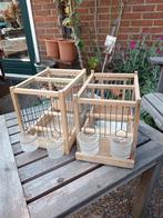 Retro zangkooitjes € 3.00 pst, Dieren en Toebehoren, Ophalen of Verzenden, Zo goed als nieuw, Hout, Vogelkooi