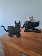 Twee Smeedijzeren Katten Beelden, Ophalen of Verzenden