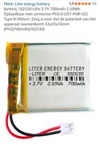 2x Liter Energy 102530 LiPo Batterijen - Nieuw, Ophalen of Verzenden, Nieuw, Overige merken