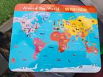Wereld puzzel 100 stuks 5+ zo goed als nieuw, Ophalen of Verzenden, Meer dan 50 stukjes, Zo goed als nieuw, 6 jaar of ouder