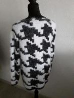 LEKKER WARM ZWART/WIT *ANGELLE MILAN* FLUFFY VEST., Kleding | Dames, Maat 38/40 (M), Angelle Milan, Wit, Ophalen of Verzenden