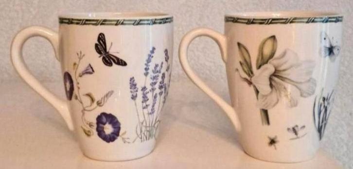 Twee Bekers Janneke Brinkman, Huis en Inrichting, Keuken | Servies, Zo goed als nieuw, Kop(pen) en/of Schotel(s), Overige stijlen