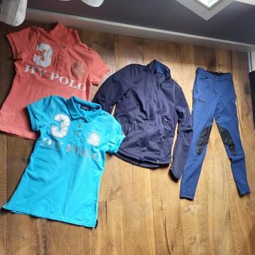 Hv polo shirts + rijbroek + vest beschikbaar voor biedingen