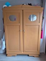 Vintage Kledingkast met Spiegeldeuren, Gebruikt, 100 tot 150 cm, Vintage, 150 tot 200 cm